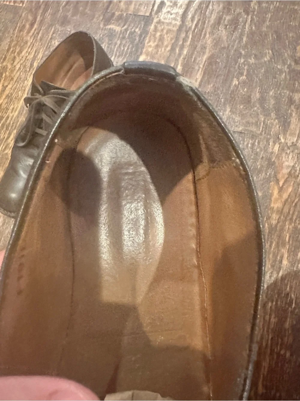 John Varvatos Brown Leather Derby Shoes made in Italy